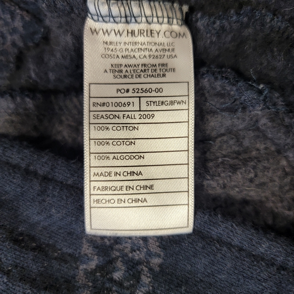 Hurley Blue Gray Plaid Double Breasted Detachable Hood Jacket Womens Size Small - Picture 9 of 11